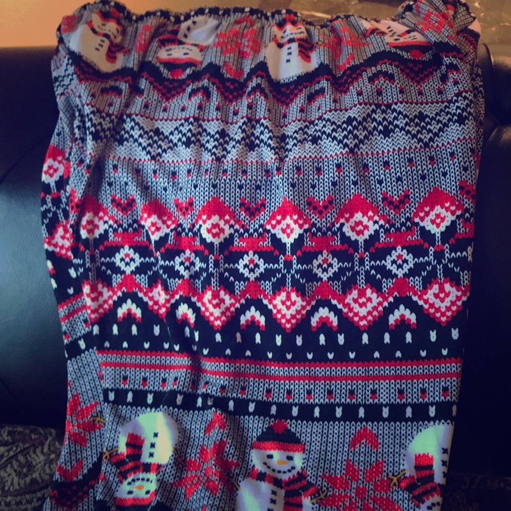 No Boundaries Christmas Print leggings